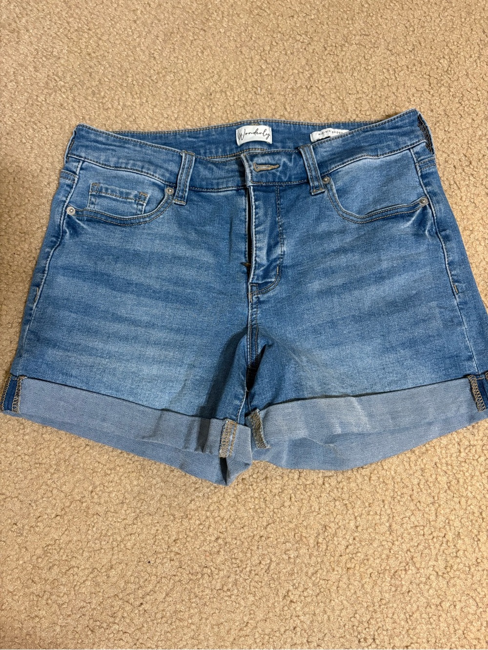 Denim Roll-Cuff Women's Shorts